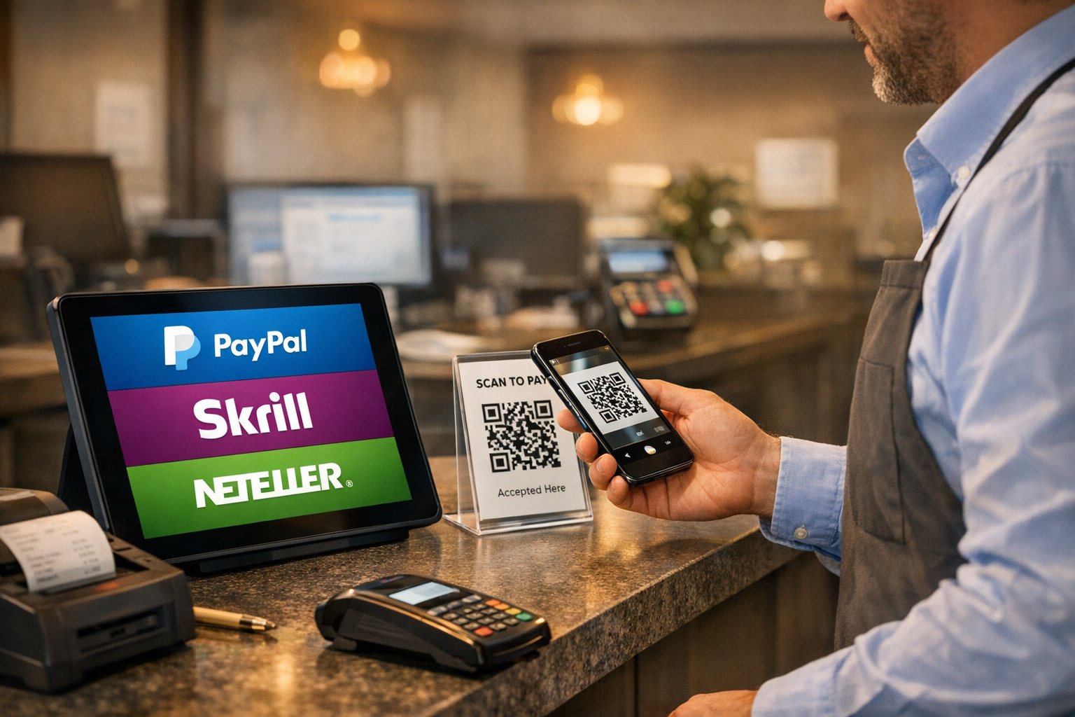 E-Wallet Integration: PayPal, Skrill, Neteller for Merchant Accounts
