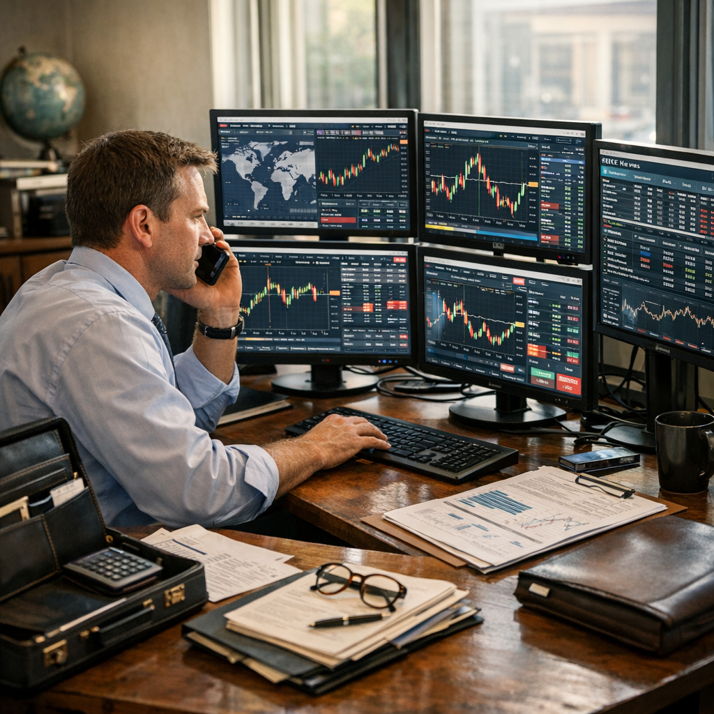 Forex trading platform with multi-currency payment processing dashboard